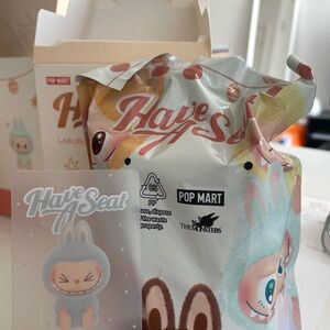 AUTHENTIC POP MART LABUBU Have a Seat Vinyl Plush - HEHE(SEALED BAG)